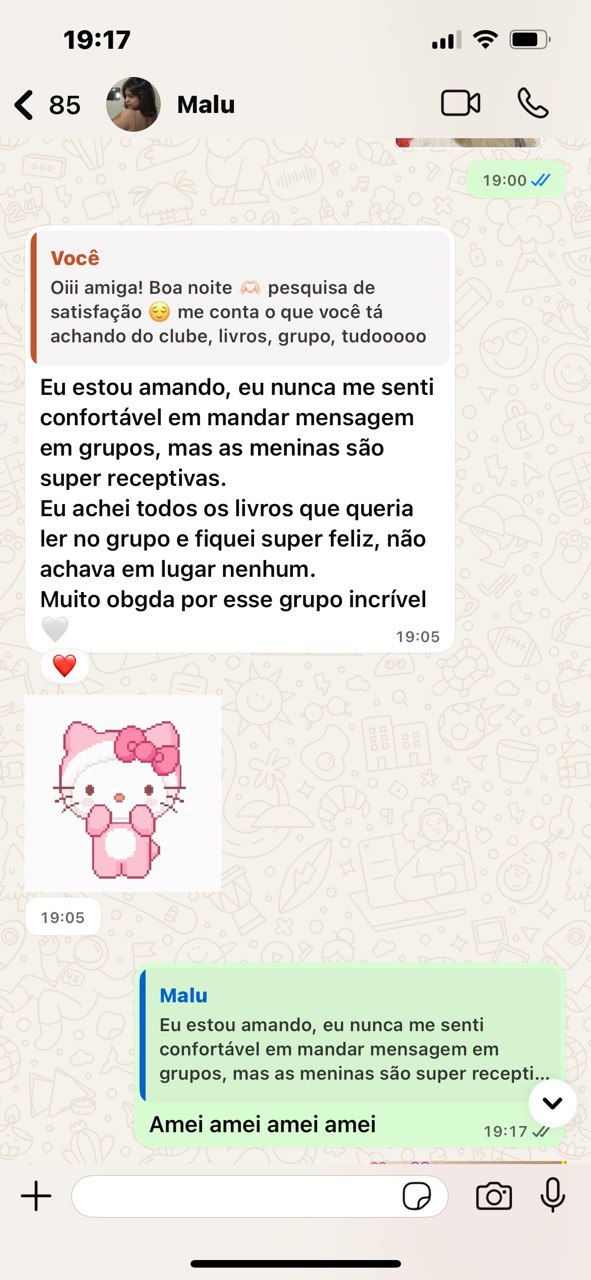 Depoimento de leitora 4
